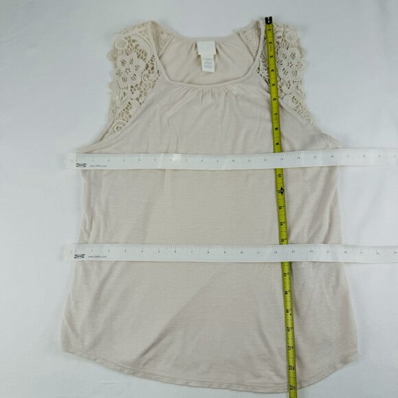 Coquette Lace H&M Tank Top Beige XS - Picture 5 of 5